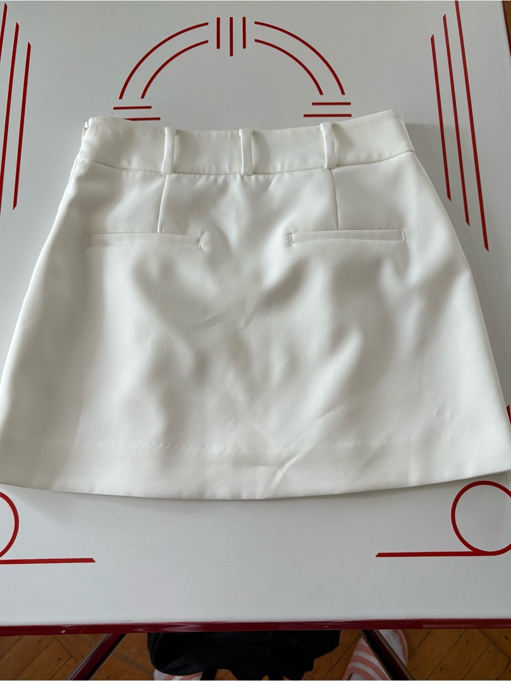 Generation Love Imogen White A-line Mini Skirt with Gold Buttons - Picture 5 of 7